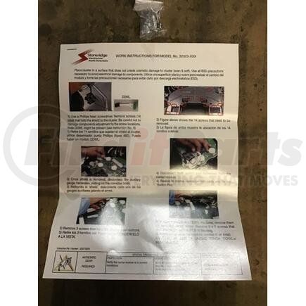 2602883C93 by INTERNATIONAL - Housing, Instr Cluster Ivory * Metric/Metric & W/ Oil Temp, Navistar Compatible