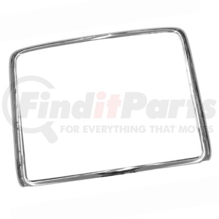 A17-14274-002 by FREIGHTLINER - Hood Grille Surround - Lower, Cut, Silver Metallic for Freightliner Coronado Truck