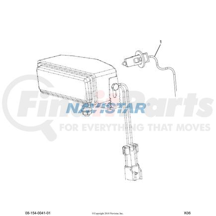1651557C1 by INTERNATIONAL - Light W/ Bullet Connector 55 Watt, Navistar Compatible