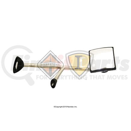 3554627C3 by INTERNATIONAL - Mirror, Fender Mounting Stainless Steel Left, Navistar Compatible