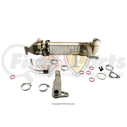 1832540C94 by INTERNATIONAL - Exhaust Gas Recirculation (EGR) Cooler Kit, Navistar Compatible