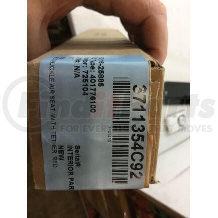 3711354C92 by INTERNATIONAL - LATCH,BELT, BUCKLE , AIR SEAT,