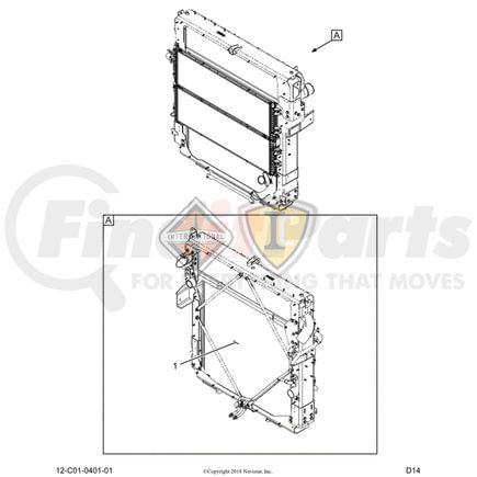 2513239C1 by INTERNATIONAL - Radiator Core Assembly, Navistar Compatible