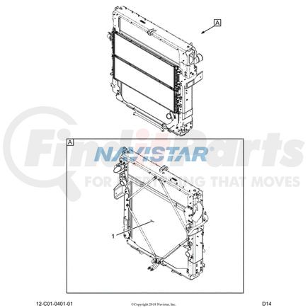 2513238C1 by INTERNATIONAL - Radiator Core Assembly, Navistar Compatible