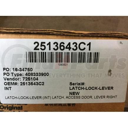 2513643C1 by INTERNATIONAL - Latch, Access Door, Lever Right Hand, Navistar Compatible