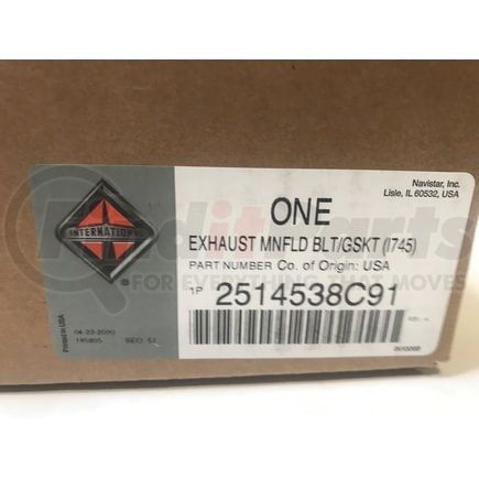 2514538C91 by INTERNATIONAL - Exhaust Manifold Kit, Navistar Compatible