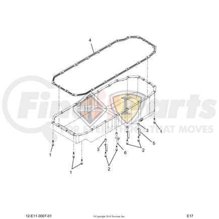2517660C91 by INTERNATIONAL - KIT, SS FRONT AND REAR OIL PAN