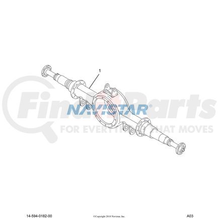 595622C2 by INTERNATIONAL - Trunk Torque Rod Bracket - Transvers, Navistar Compatible