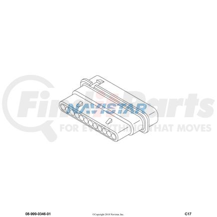 3543733C1 by INTERNATIONAL - Electrical Connectors, Navistar Compatible