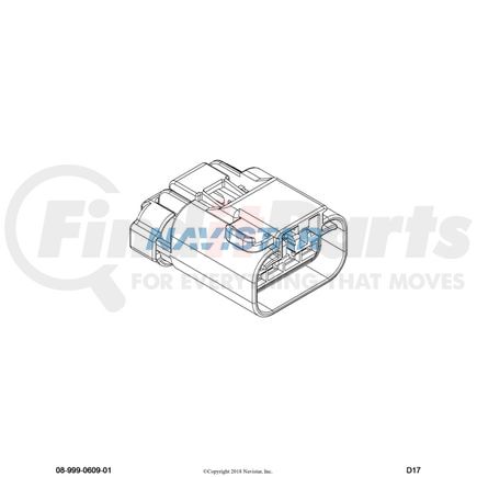 3613769C1 by INTERNATIONAL - CONNECTR,CONNECTOR BODY 2.8MM