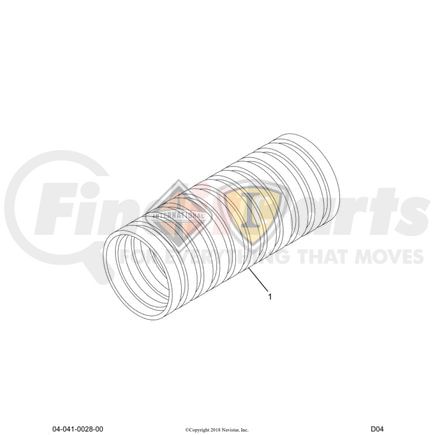 584067C1 by INTERNATIONAL - Conduit Cable Elec 1-1/4, Navistar Compatible