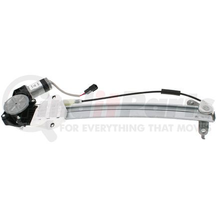 751-694 by DORMAN - Window Motor and Regulator Assembly - Rear, Left, Metal; Plastic, Bolt, Automatic (Down)