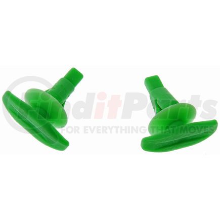 963-167D by DORMAN - Door Weather Strip Clip - Green, Natural, Plastic, 9.6mm O.D.