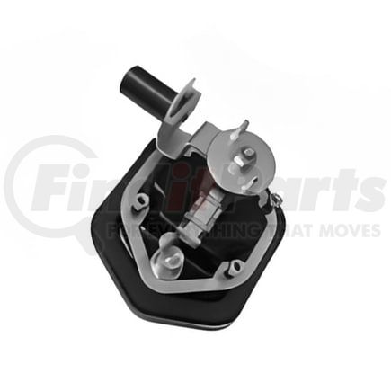 FT8000-CH-BK by REDNECK TRAILER - STEALTH COMPRESSN LATCHBLK PAN, CHROME T-HANDLE