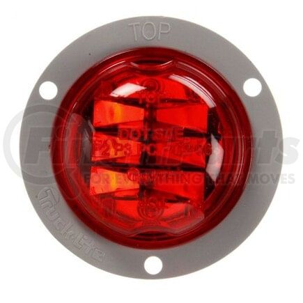 30380R by TRUCK-LITE - Marker Light - 30 Series Red LED Round Lens 12 Volts Pl-3 Connector