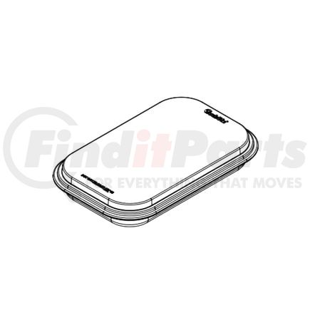 45278R by TRUCK-LITE - 45 Series Brake / Turn Signal Light - LED, Red Lens, Rectangular Lens Shape, S/T/T Grommet Mount, Integral Plug