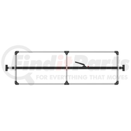 080-01215 by SAVE-A-LOAD - SL-30 Series Bar, Fixed Feet, Attached 3 Crossmember Hoop-Black powder coat