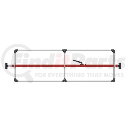 080-01210 by SAVE-A-LOAD - SL-30 Series Bar, Fixed Feet, Attached 3 Crossmember Hoop-Red powder coat