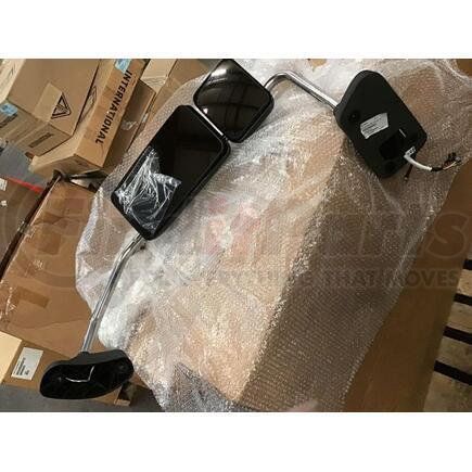 4091263C91 by INTERNATIONAL - Interior Rear View Mirror - Right Hand, Chrome, Rmt, Htd, Ltd, Cb Radio Radio, Navistar Compatible