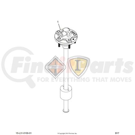 6132739C91 by INTERNATIONAL - GAUGE,FUEL SENDER, 15 INCH, 33