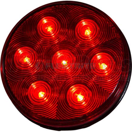 FLTSTT40007R by INTERNATIONAL - 4" Red S/T/T 7 Led, Navistar Compatible