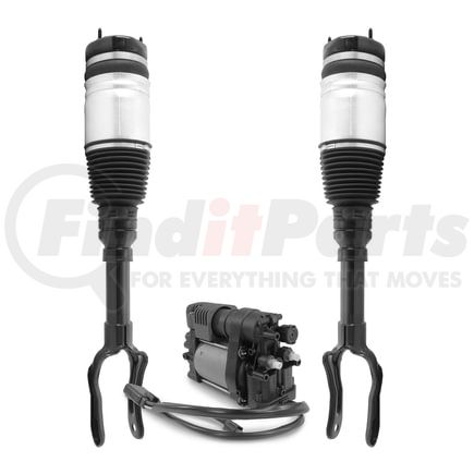 2-18-117701-20-017700 by UNITY AUTOMOTIVE - Non-Electronic Suspension Air Strut Assembly Set with Air Suspension Compressor