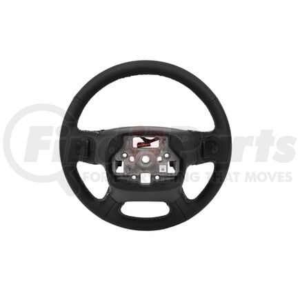 84483749 by ACDELCO - Steering Wheel - Black, 4 Spoke, 15.35 in. OD, Leather Grip, with Radio Controls