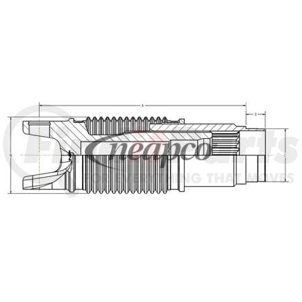 N2-85-3130-AP by NEAPCO - Aluminum Yoke Shaft Kits