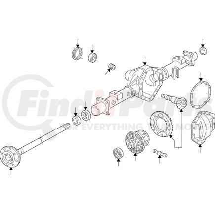85632397 by ACDELCO - Differential Ring & Pinion Gear Kit - 3.23 Ratio, w/ Spacer, Nut & Bolt
