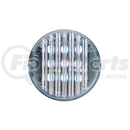 T0CACCCR by WHELEN ENGINEERING - 2-inch Red Round Compartment Light with 12V DC, 60-150 AMP