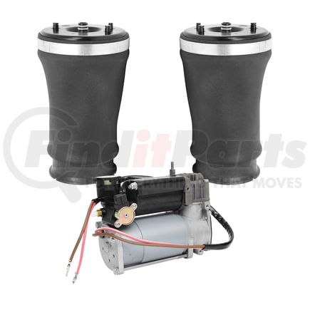 2C-15-525501-20-025002 by UNITY AUTOMOTIVE - Suspension Air Spring Set with Air Suspension Compressor