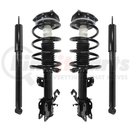 4-11043-255180-001 by UNITY AUTOMOTIVE - Front and Rear Suspension Strut and Coil Spring Assembly Shock Absorber Kit