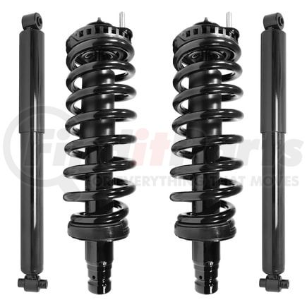 4-11180-251120-001 by UNITY AUTOMOTIVE - Front and Rear Suspension Strut and Coil Spring Assembly Shock Absorber Kit