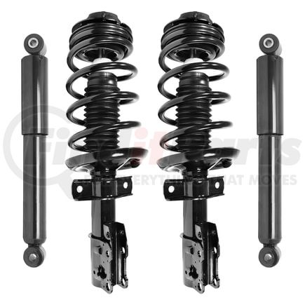 4-11270-259600-001 by UNITY AUTOMOTIVE - Front and Rear Suspension Strut and Coil Spring Assembly Shock Absorber Kit