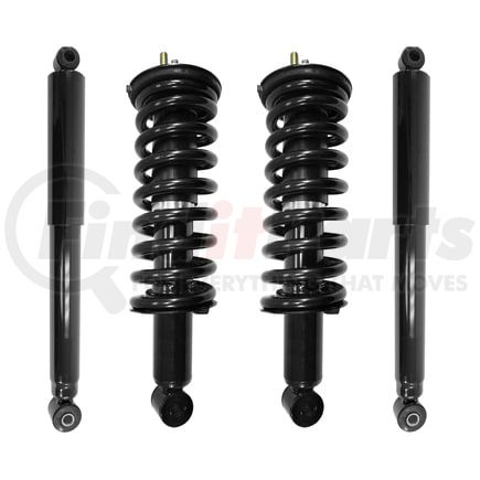 4-11290-255240-001 by UNITY AUTOMOTIVE - Front and Rear Complete Strut Assembly Shock Absorber Kit