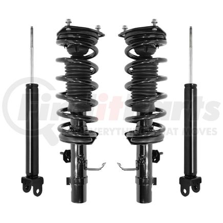 4-11435-255110-001 by UNITY AUTOMOTIVE - Front and Rear Complete Strut Assembly Shock Absorber Kit