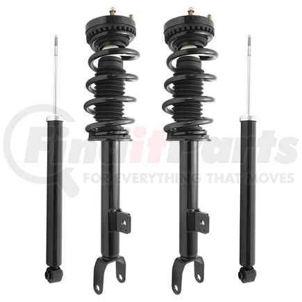 4-11530-253600-001 by UNITY AUTOMOTIVE - Front and Rear Suspension Strut and Coil Spring Assembly Shock Absorber Kit