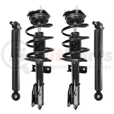 4-11680-213050-001 by UNITY AUTOMOTIVE - Front and Rear Suspension Strut and Coil Spring Assembly Shock Absorber Kit