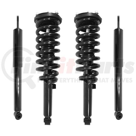 4-11653-259260-001 by UNITY AUTOMOTIVE - Front and Rear Suspension Strut and Coil Spring Assembly Shock Absorber Kit