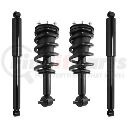 4-11660-251500-001 by UNITY AUTOMOTIVE - Front and Rear Complete Strut Assembly Shock Absorber Kit