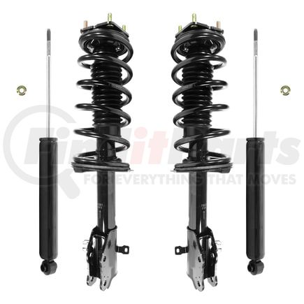 4-11683-259420-001 by UNITY AUTOMOTIVE - Front and Rear Suspension Strut and Coil Spring Assembly Shock Absorber Kit