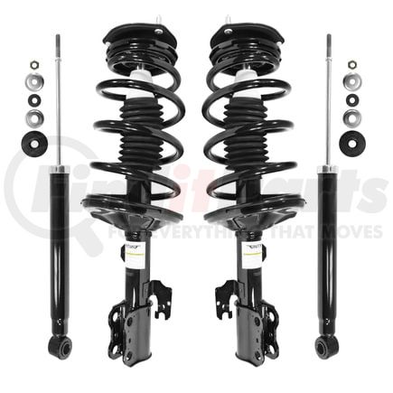 4-11991-254050-001 by UNITY AUTOMOTIVE - Front and Rear Suspension Strut and Coil Spring Assembly Shock Absorber Kit