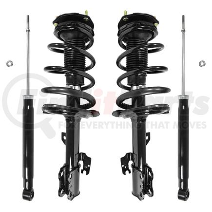 4-11981-254040-001 by UNITY AUTOMOTIVE - Front and Rear Suspension Strut and Coil Spring Assembly Shock Absorber Kit