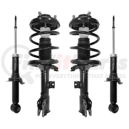 4-13231-259240-001 by UNITY AUTOMOTIVE - Front and Rear Suspension Strut and Coil Spring Assembly Shock Absorber Kit