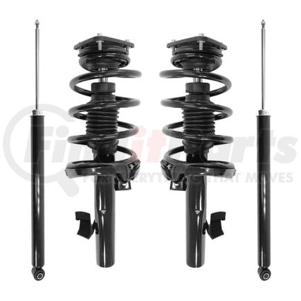4-13241-259370-001 by UNITY AUTOMOTIVE - Front and Rear Suspension Strut and Coil Spring Assembly Shock Absorber Kit