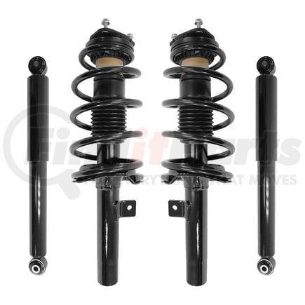 4-13213-252230-001 by UNITY AUTOMOTIVE - Front and Rear Suspension Strut and Coil Spring Assembly Shock Absorber Kit