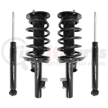 4-13301-257200-001 by UNITY AUTOMOTIVE - Front and Rear Complete Strut Assembly Shock Absorber Kit