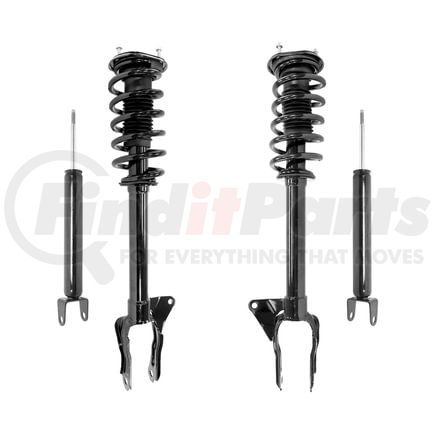 4-13501-256500-001 by UNITY AUTOMOTIVE - Front and Rear Complete Strut Assembly Shock Absorber Kit