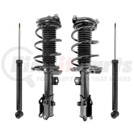 4-13583-259430-001 by UNITY AUTOMOTIVE - Front and Rear Complete Strut Assembly Shock Absorber Kit