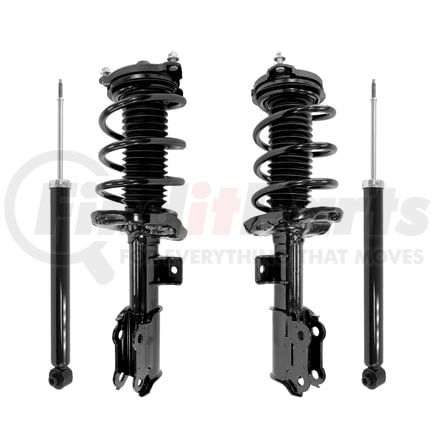 4-13621-259450-001 by UNITY AUTOMOTIVE - Front and Rear Complete Strut Assembly Shock Absorber Kit